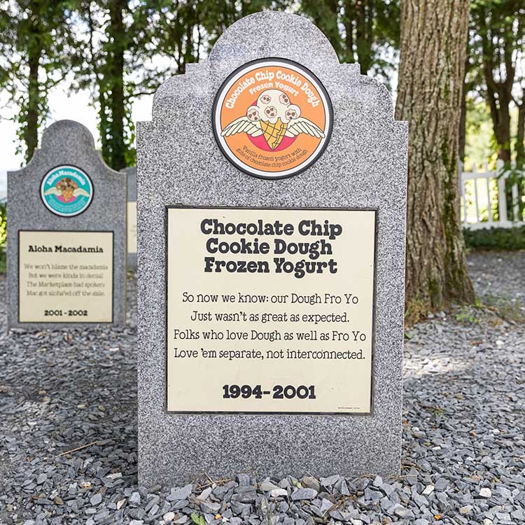 Chocolate Chip Cookie Dough Frozen Yogurt tombstone